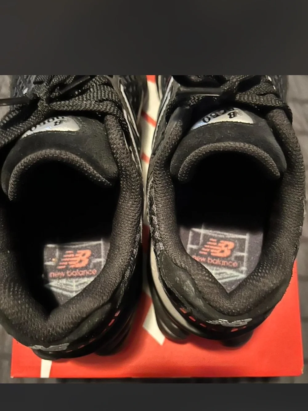 New Balance Kids Black and White Athletic Sneakers